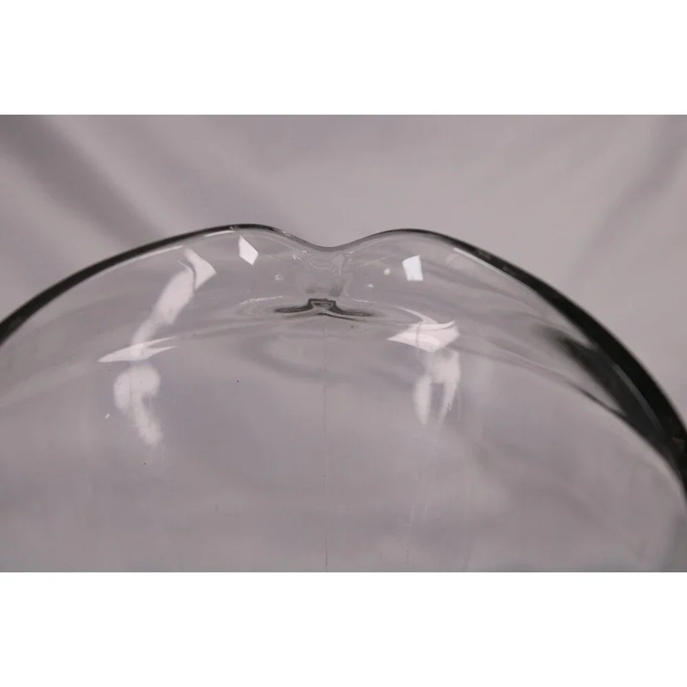 Heavy Clear Glass Beverage Pitcher with Ice Guard Spout Made in Mexico
